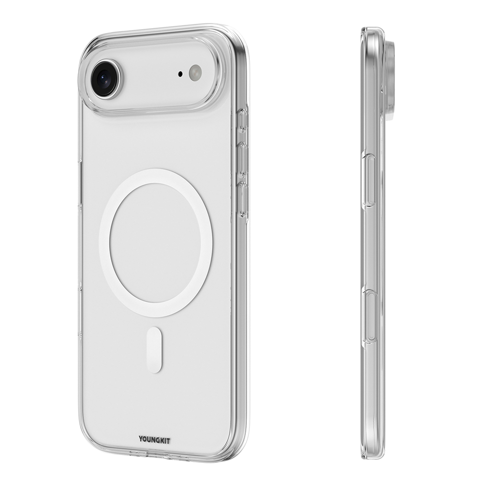 Apple iPhone 17 Air Uyumlu Kılıf M-safe Şarj Özellikli Youngkit Clear Serisi Kapak - 2