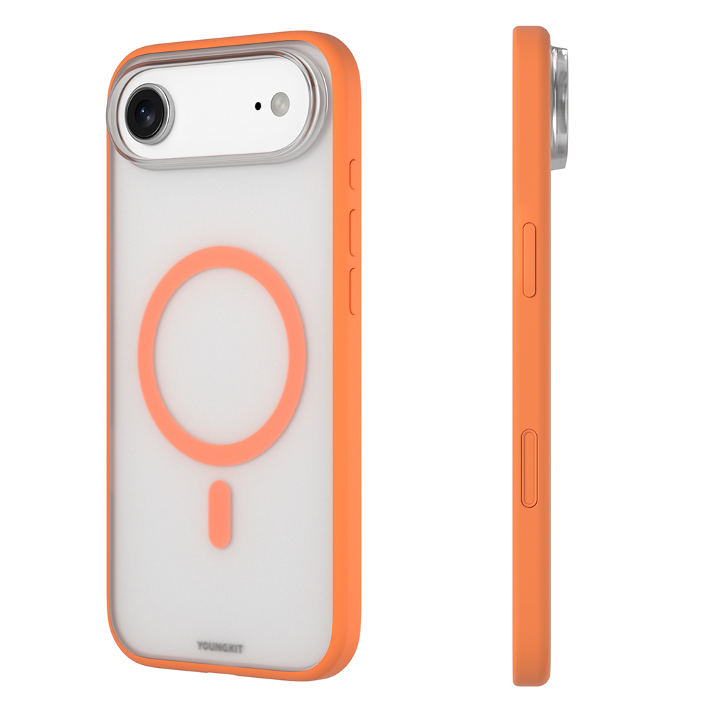 Apple iPhone 17 Air Uyumlu Kılıf M-safe Şarj Özellikli Youngkit Clear Serisi Kapak - 3