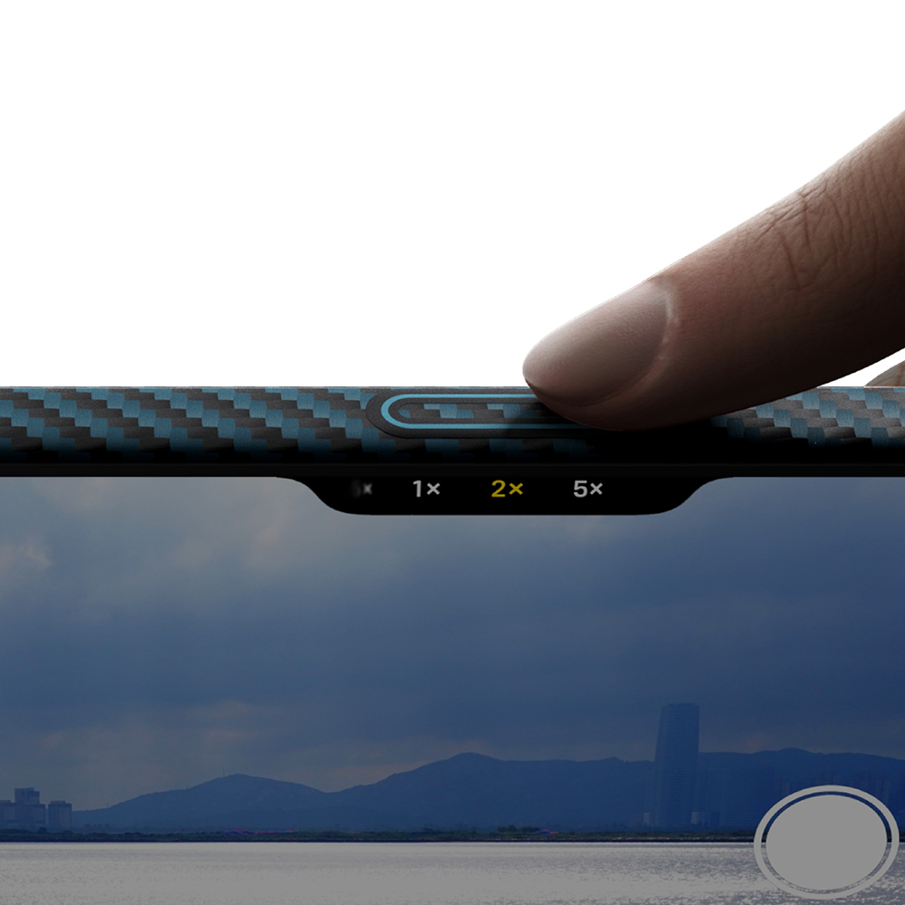 Apple iPhone 17 Pro Uyumlu Kılıf M-Safe Şarj Özellikli Kamera Kontrol Butonlu Aramid Fiber Pitaka Ultra-Slim Kapak - 3