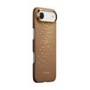 Apple iPhone 17 Air Uyumlu Kılıf M-safe Şarj Özellikli Aramid Fiber Pitaka Glints of Gold Ultra Slim Serisi Kapak - 1