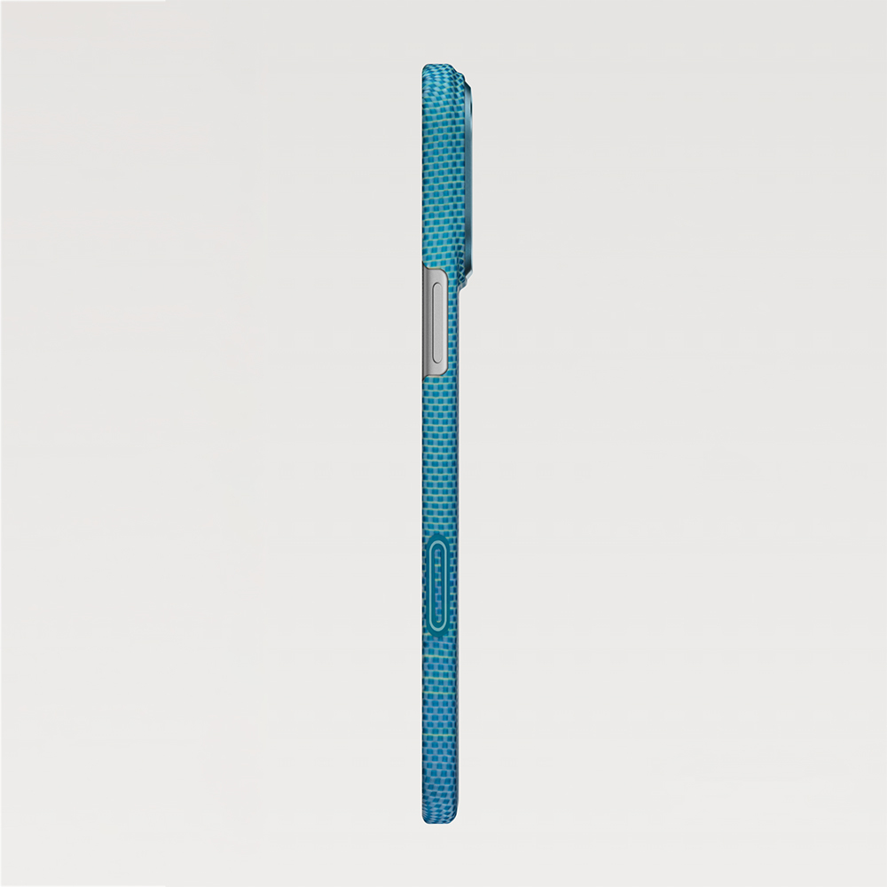 Apple iPhone 17 Pro Max Uyumlu Kılıf M-safe Şarj Özellikli Aramid Fiber Pitaka Glints of Gold Ultra Slim Serisi Kapak - 8