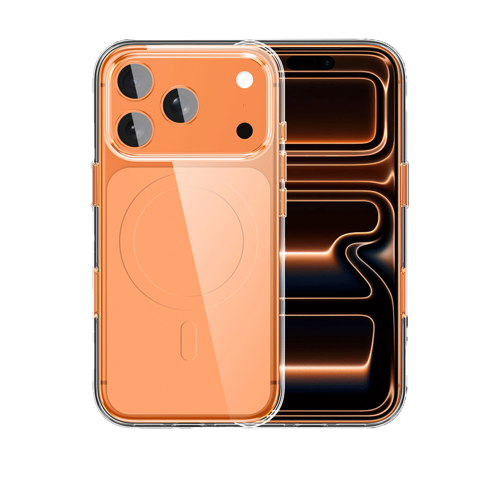 Apple iPhone 17 Pro Max Uyumlu Kılıf M-safe Şarj Özellikli Şeffaf Tasarımlı Wlons Apel Kapak - 1