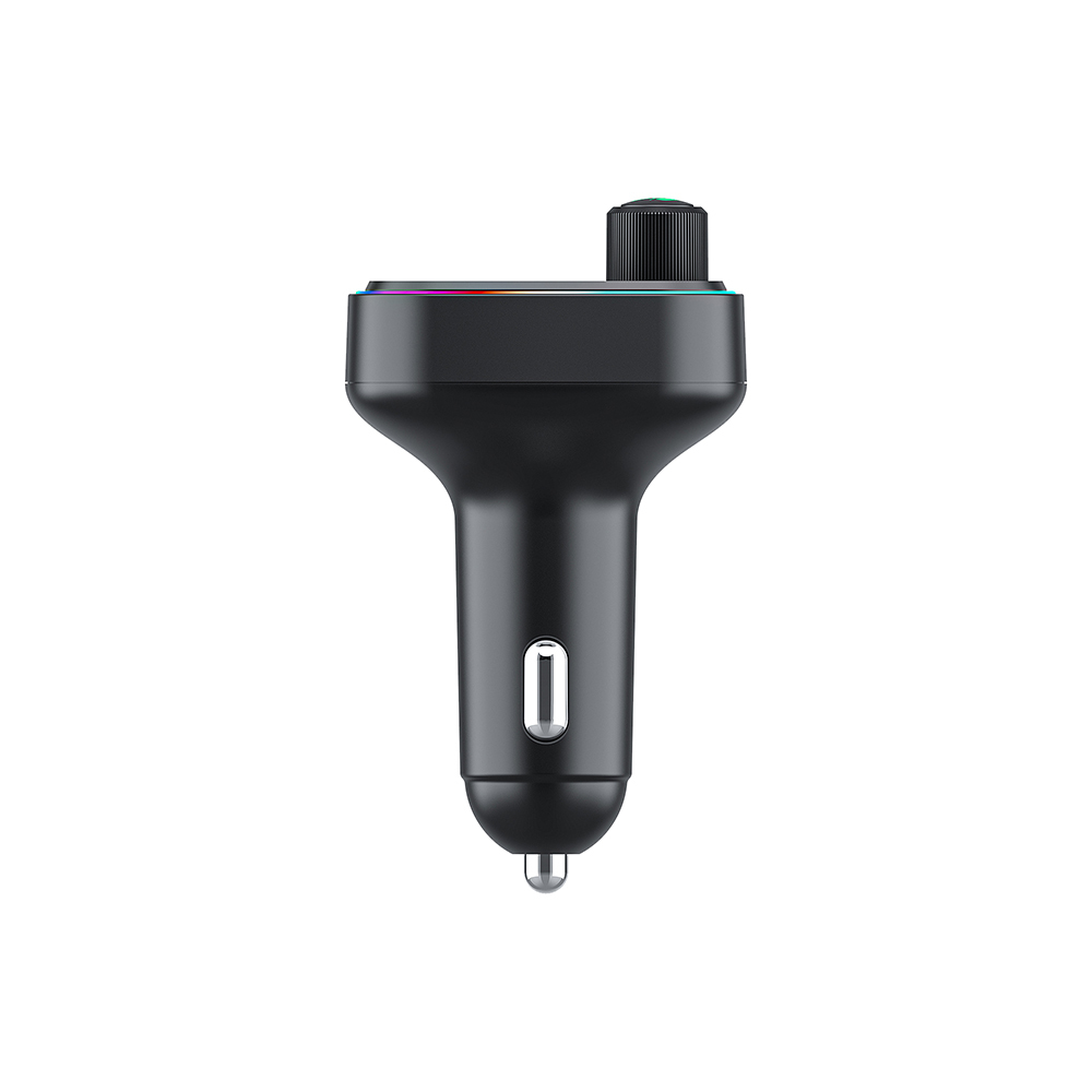 Wiwu Wi-QC031 RGB Bluetooth Transmitter MP3 Type-C ve USB-A Araç Şarjı - 1