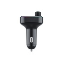 Wiwu Wi-QC031 RGB Bluetooth Transmitter MP3 Type-C ve USB-A Araç Şarjı - 1