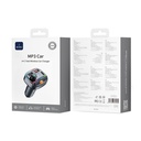 Wiwu Wi-QC031 RGB Bluetooth Transmitter MP3 Type-C ve USB-A Araç Şarjı - 7