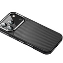Apple iPhone 17 Pro Max Uyumlu Kılıf Mat Transparan Karbon Fiber Görünümlü Wlons Marin Kapak - 2