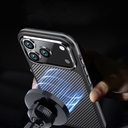 Apple iPhone 17 Pro Max Uyumlu Kılıf Mat Transparan Karbon Fiber Görünümlü Wlons Marin Kapak - 10