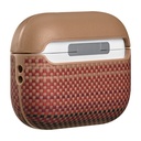 Apple Airpods Pro Uyumlu 3 Kılıf Aramid Fiber Pitaka Tactile Woven Sunset-Moonrise Serisi Kapak - 3