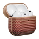 Apple Airpods Pro Uyumlu 3 Kılıf Aramid Fiber Pitaka Tactile Woven Sunset-Moonrise Serisi Kapak - 4