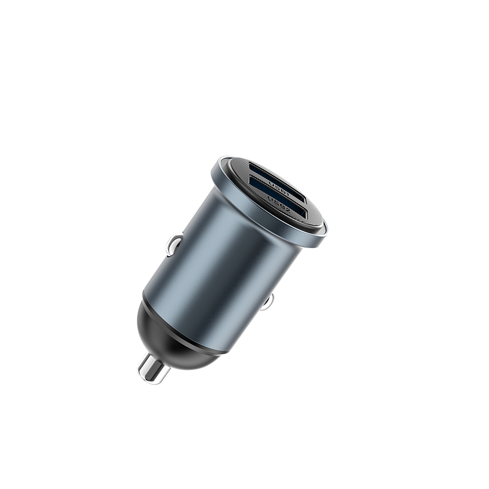 Wiwu Wi-CC031 Nano Lite Serisi Dual USB-A Hızlı Şarj Özellikli Araç Şarj Aleti PD 12W - 2