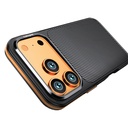 Apple iPhone 17 Pro Uyumlu Kılıf Mat Transparan Karbon Fiber Görünümlü Wlons Marin Kapak - 5