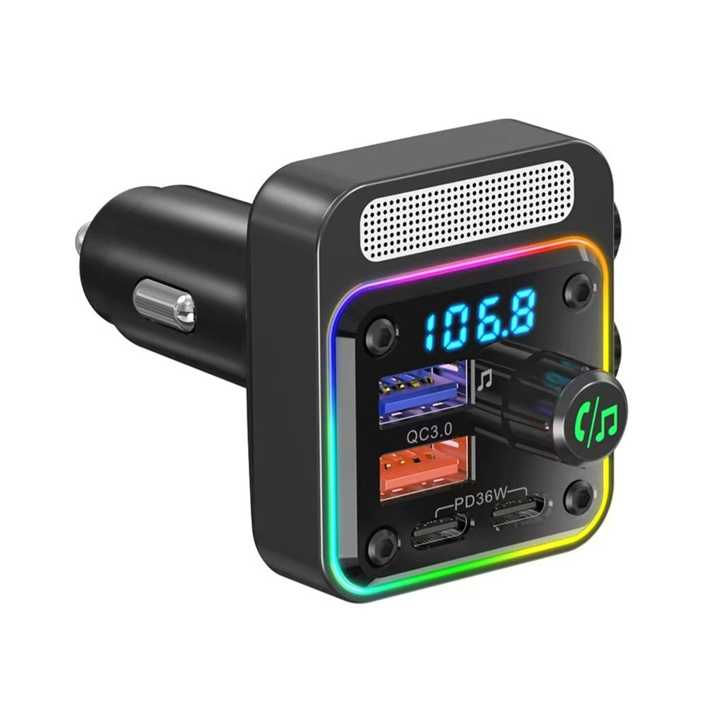 Lapas FMT-01 36W Hızlı Şarj Destekli Dijital Göstergeli Bluetooth FM Transmitter - 1