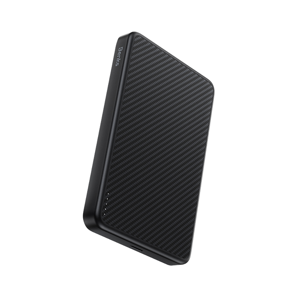 Benks MP17 ArmorGo M-safe Şarj Özellikli 600D Aramid Fiber Qi2 Teknolojili Powerbank 15W 10000mAh - 2