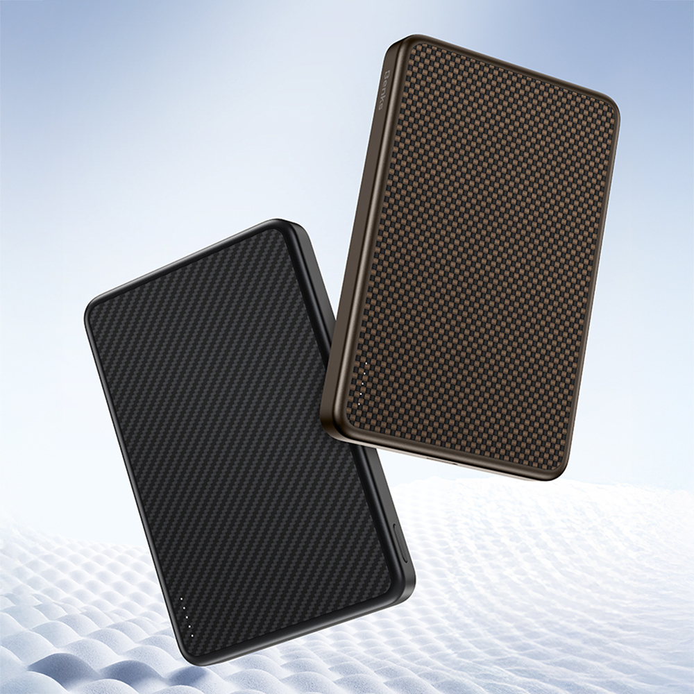 Benks MP17 ArmorGo M-safe Şarj Özellikli 600D Aramid Fiber Qi2 Teknolojili Powerbank 15W 10000mAh - 7