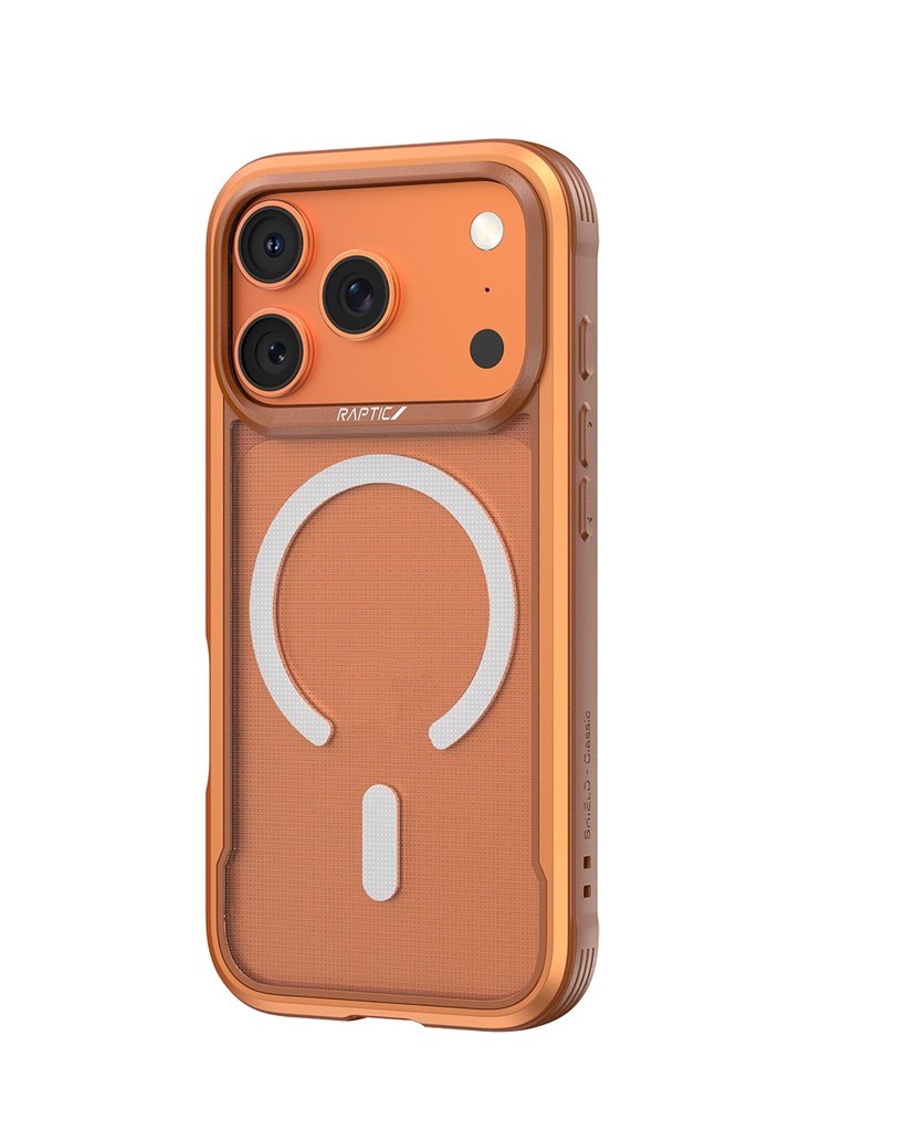 Apple iPhone 17 Pro Max Uyumlu Kılıf M-safe Şarj Özellikli Raptic Shield Classic Serisi Şeffaf Arka Yüzey C-Magnet Kapak - 5