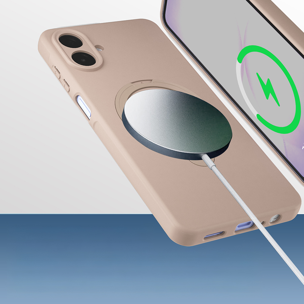 Samsung Galaxy A07 Uyumlu Kılıf M-safe Şarj Özellikli Standlı Zore Samara Kapak - 2