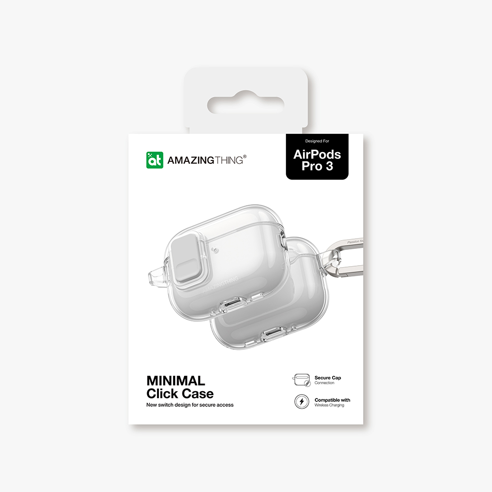 Apple Airpods Pro Uyumlu 3 Amazingthing Magnetik Kilit Tasarımlı Minimal Serisi Kılıf - 6