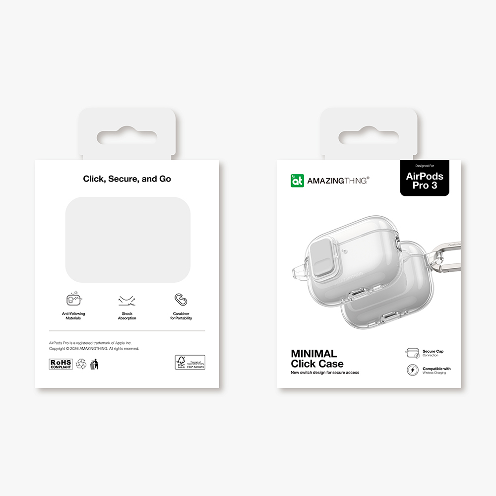 Apple Airpods Pro Uyumlu 3 Amazingthing Magnetik Kilit Tasarımlı Minimal Serisi Kılıf - 7