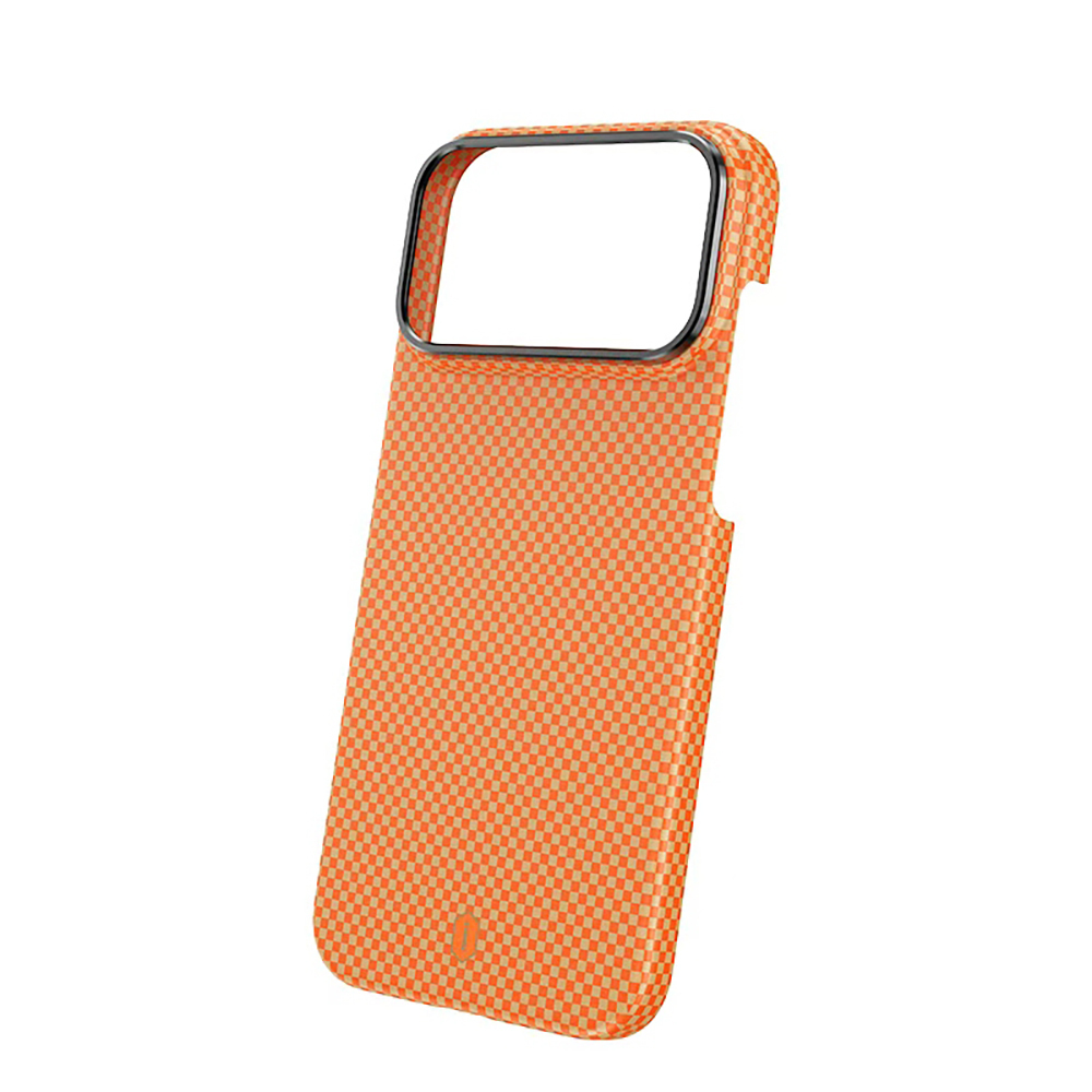 Apple iPhone 17 Pro Max Uyumlu Kılıf Wiwu DCC-208 M-safe Şarj Özellikli Aramid Fiber Tasarım Kevlar Kapak - 1