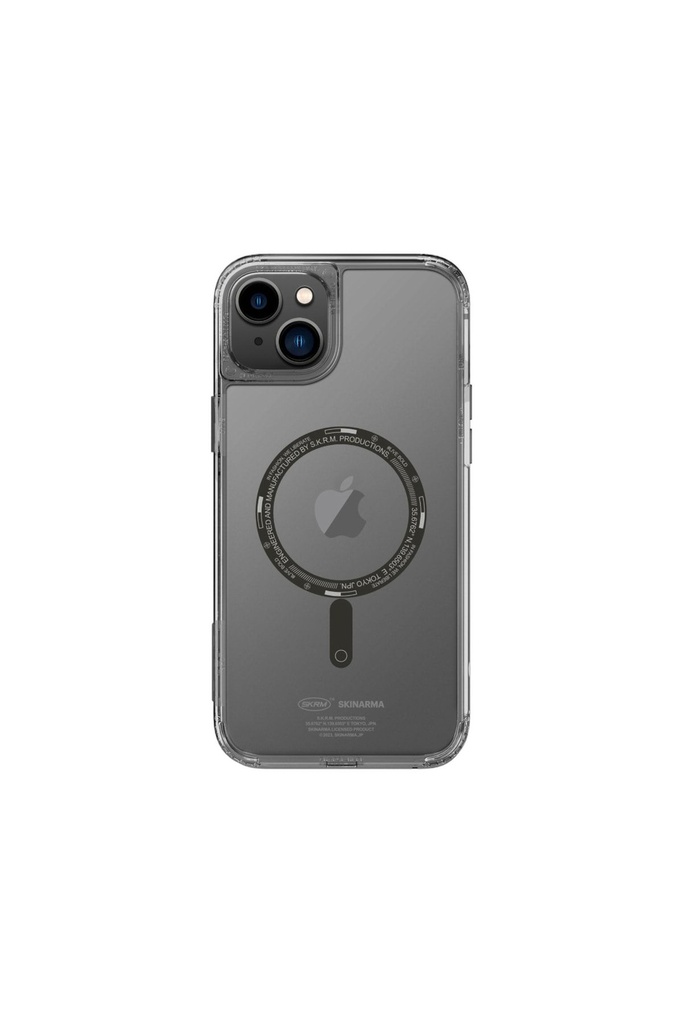 Apple iPhone 14 Plus Uyumlu Kılıf SkinArma Şeffaf Airbag Tasarımlı Magsafe Şarj Özellikli Saido Kapak