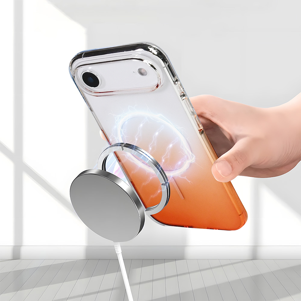 Apple iPhone 17 Air Uyumlu Kılıf M-Safe Şarj Özellikli Zore Septik Silikon Kapak - 10