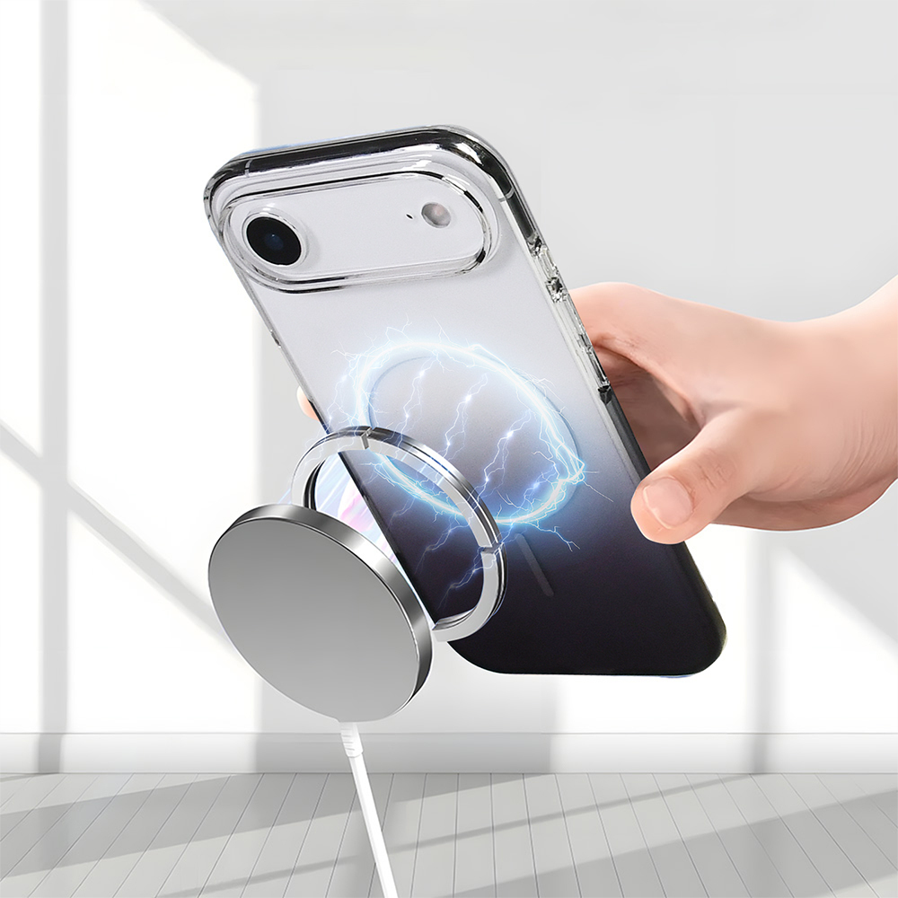 Apple iPhone 17 Air Uyumlu Kılıf M-Safe Şarj Özellikli Zore Septik Silikon Kapak - 13