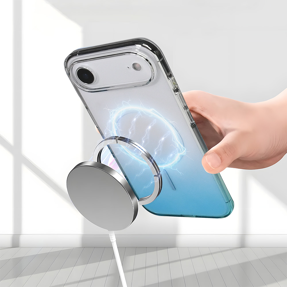 Apple iPhone 17 Air Uyumlu Kılıf M-Safe Şarj Özellikli Zore Septik Silikon Kapak - 16