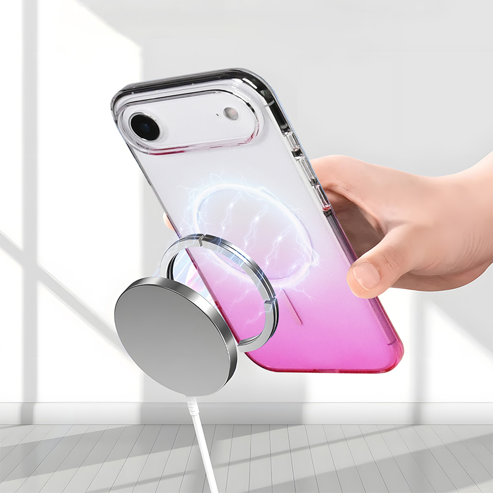 Apple iPhone 17 Air Uyumlu Kılıf M-Safe Şarj Özellikli Zore Septik Silikon Kapak - 19