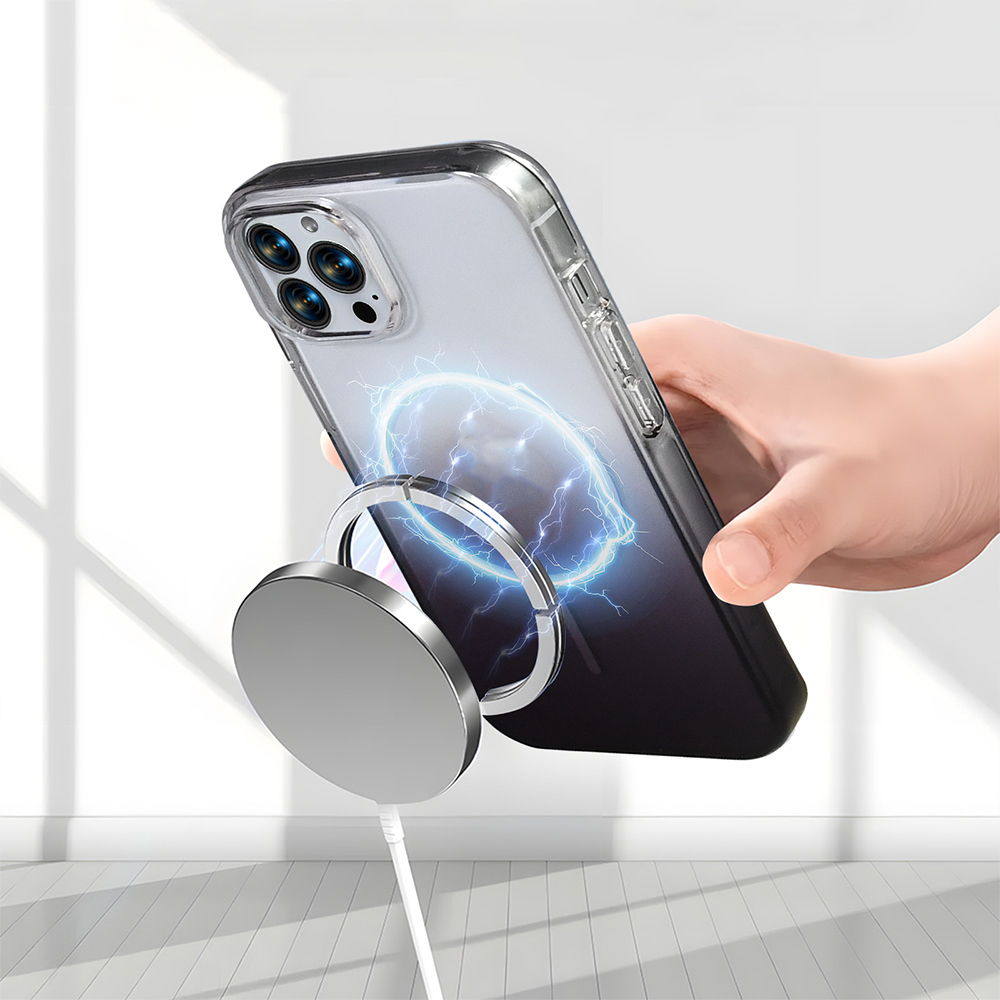 Apple iPhone 15 Pro Max Uyumlu Kılıf M-Safe Şarj Özellikli Zore Septik Silikon Kapak - 5