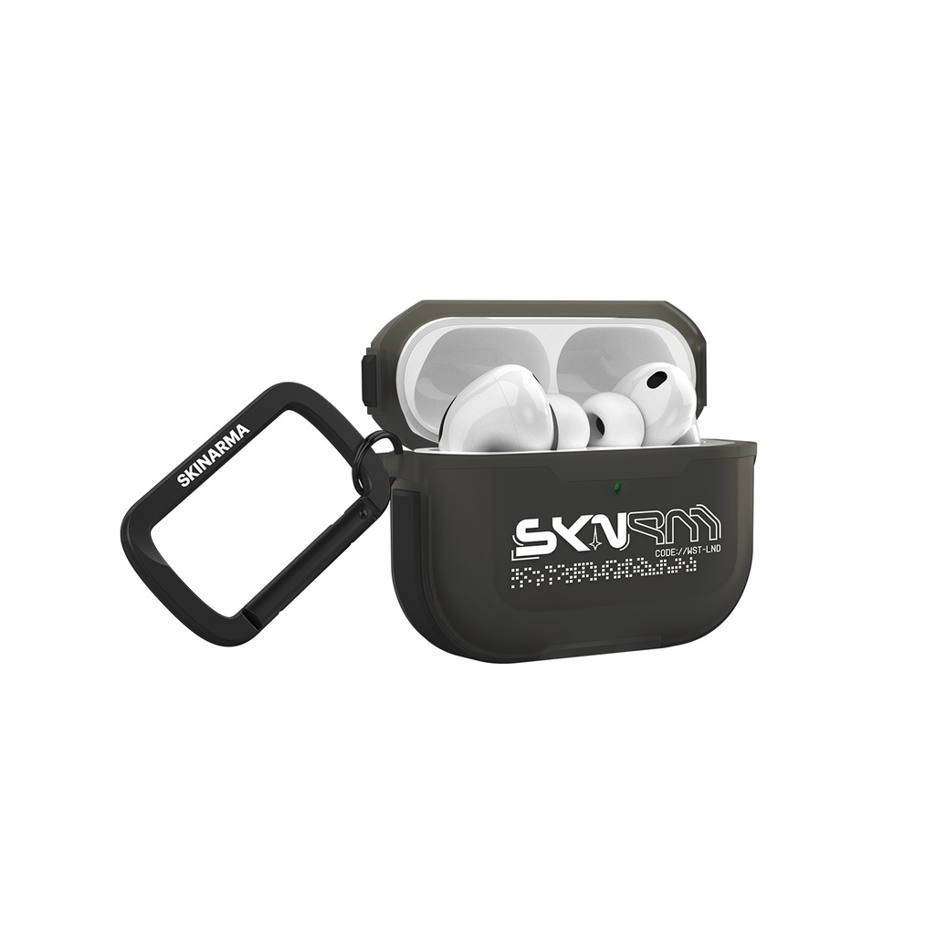 Apple Airpods Pro Uyumlu 3 Kılıf Skinarma Transparan Mat Tasarım Kinzoku Kılıf - 5