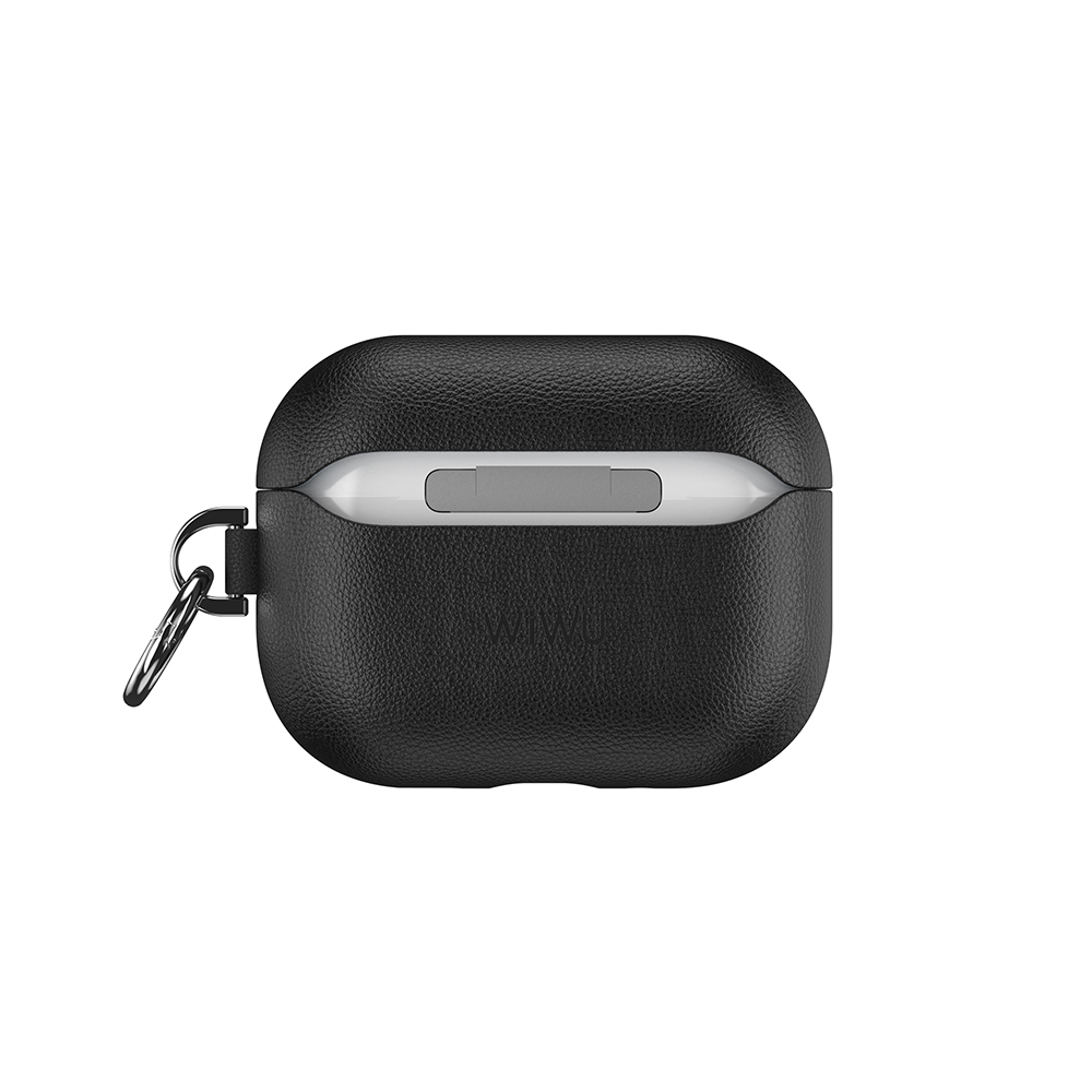 Apple AirPods Pro 3 Wiwu HC-201 Parmak İzi Bırakmayan Deri Kılıf - 6