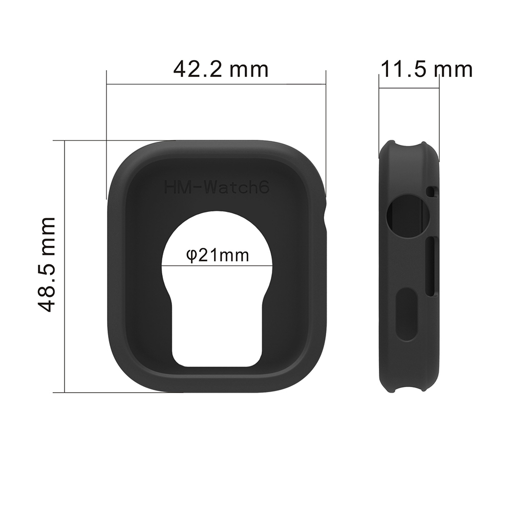 Xiaomi Redmi Watch Uyumlu 6 Yumuşak TPU Silikon Kasa Koruyucu Zore Watch Gard 41 - 15