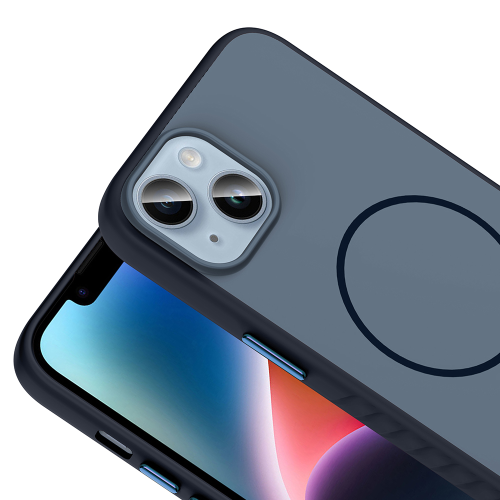 Apple iPhone 13 Uyumlu Kılıf M-safe Şarj Özellikli Zore Tea Kapak - 8