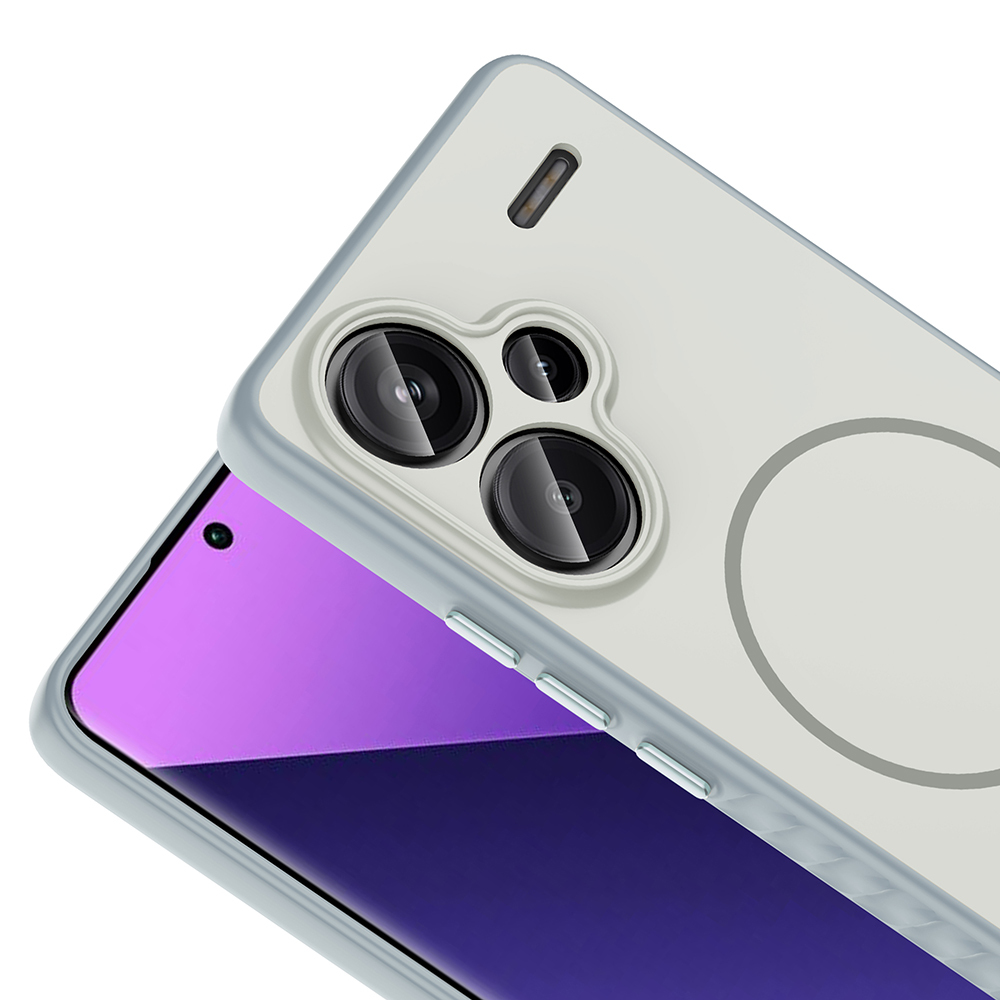 Xiaomi Redmi Note 13 Pro Plus 5G Uyumlu Kılıf M-safe Şarj Özellikli Zore Tea Kapak - 7