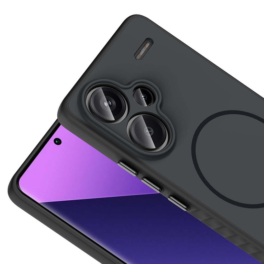 Xiaomi Redmi Note 13 Pro Plus 5G Uyumlu Kılıf M-safe Şarj Özellikli Zore Tea Kapak - 8