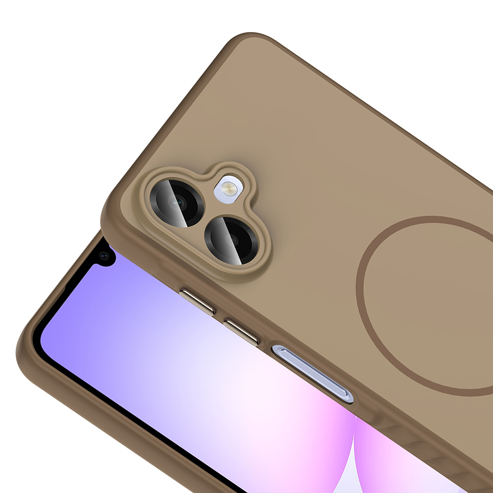 Samsung Galaxy A07 Uyumlu Kılıf M-safe Şarj Özellikli Zore Tea Kapak - 5