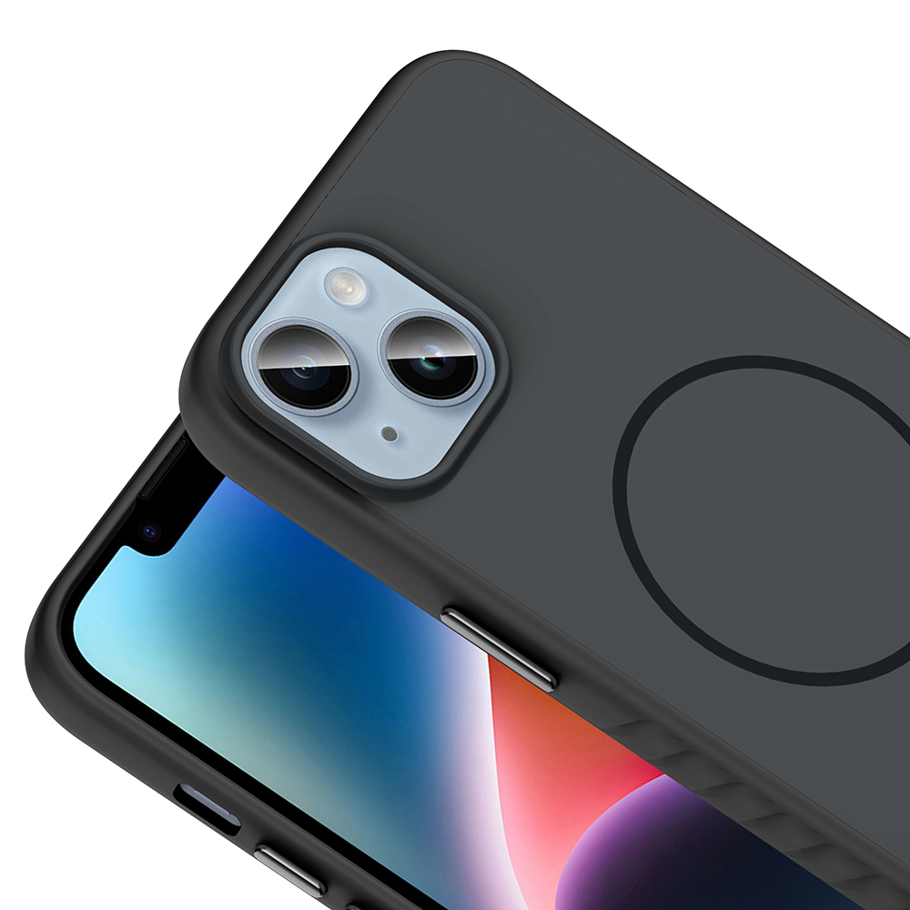 Apple iPhone 14 Uyumlu Kılıf M-safe Şarj Özellikli Zore Tea Kapak - 10
