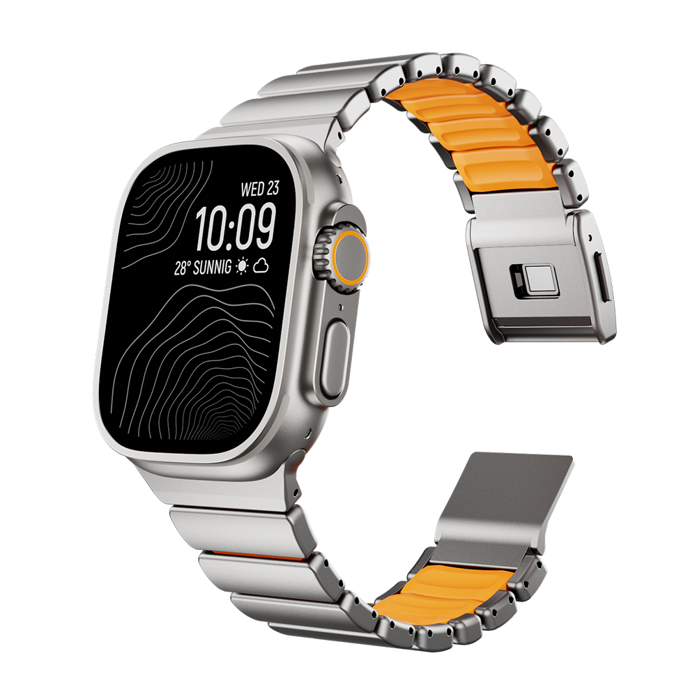 Apple Watch 42mm Uyumlu Zore KRD-152 Titanyum Silikon Kordon - 10