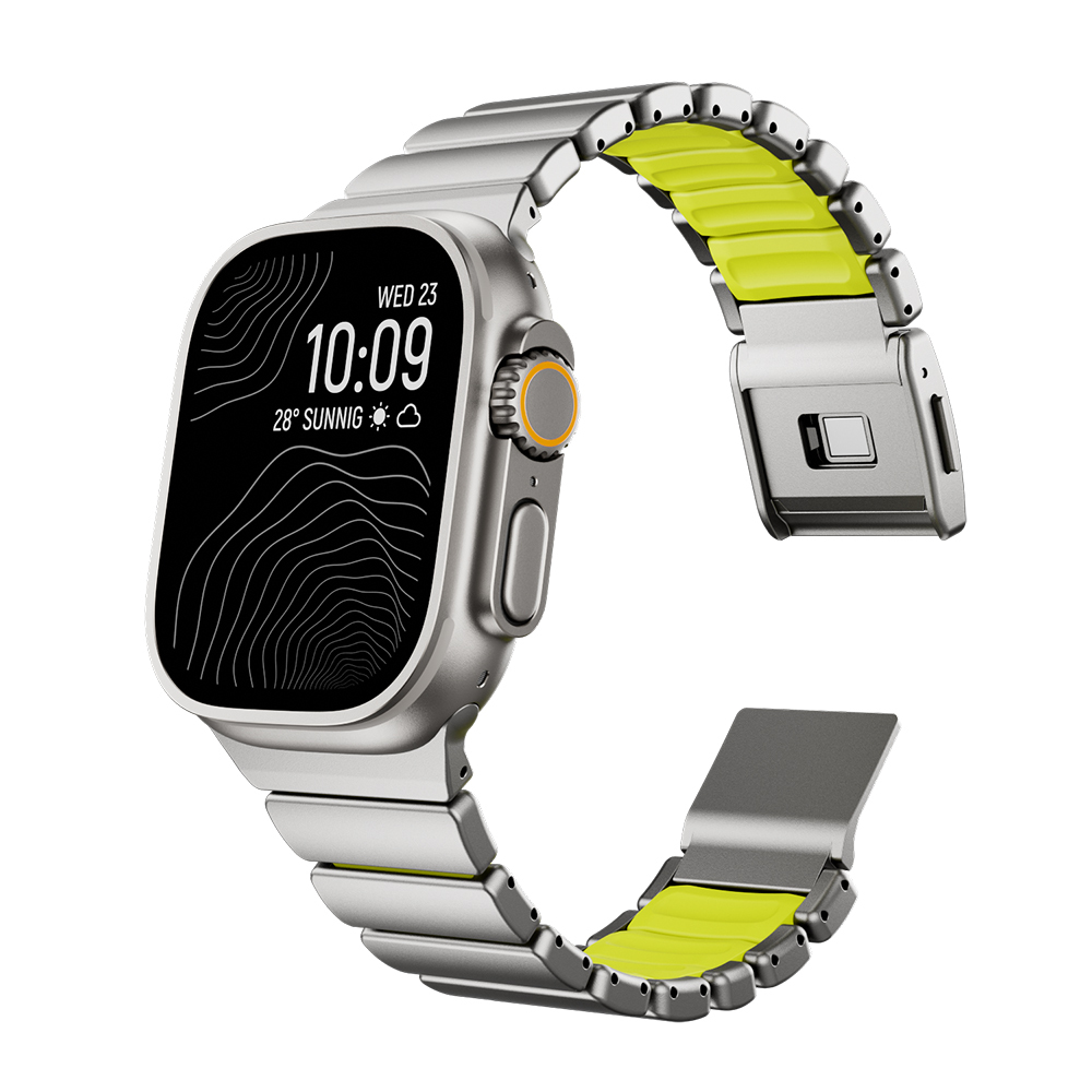 Apple Watch 42mm Uyumlu Zore KRD-152 Titanyum Silikon Kordon - 11