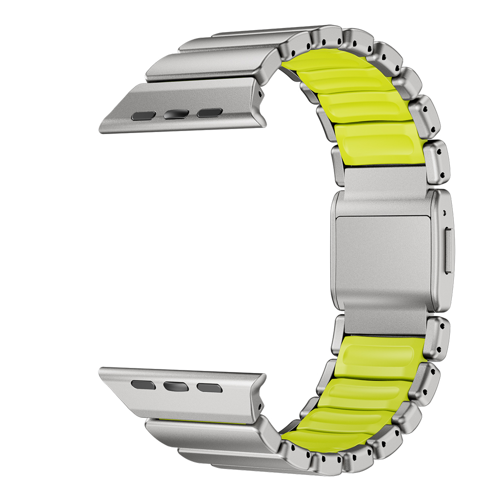 Apple Watch 42mm Uyumlu Zore KRD-152 Titanyum Silikon Kordon - 16