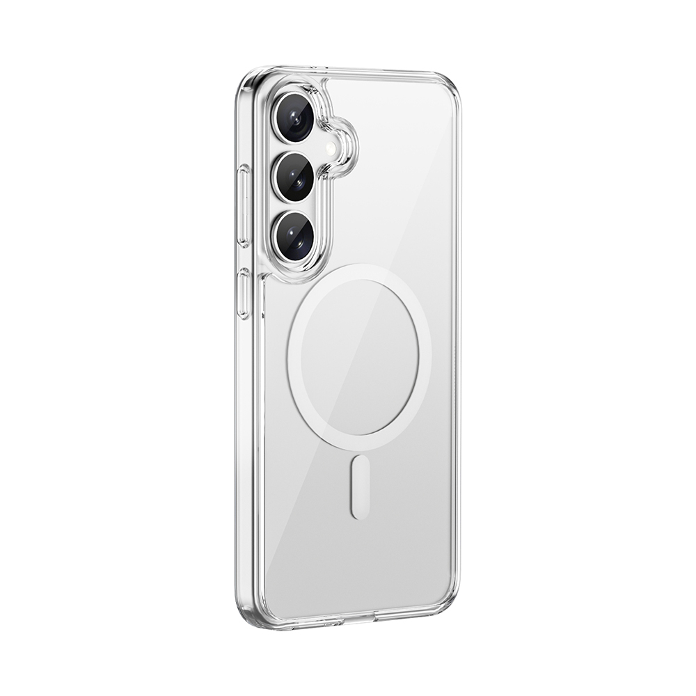 Samsung Galaxy S2 Uyumlu6 Plus Kılıf Wiwu MCC-101 iShield Pro Serisi M-safe Şarj Özellikli Crystal Sert PC Kapak - 2