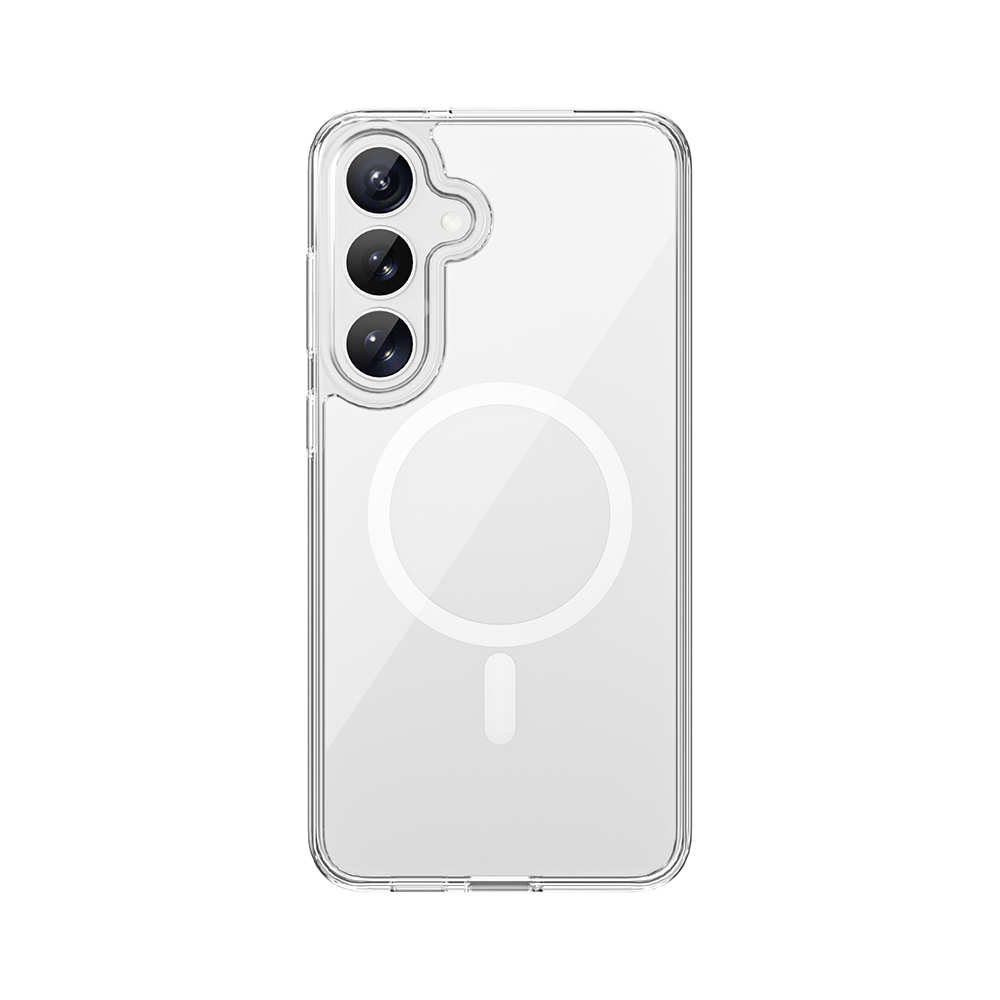 Samsung Galaxy S2 Uyumlu6 Plus Kılıf Wiwu MCC-101 iShield Pro Serisi M-safe Şarj Özellikli Crystal Sert PC Kapak - 3