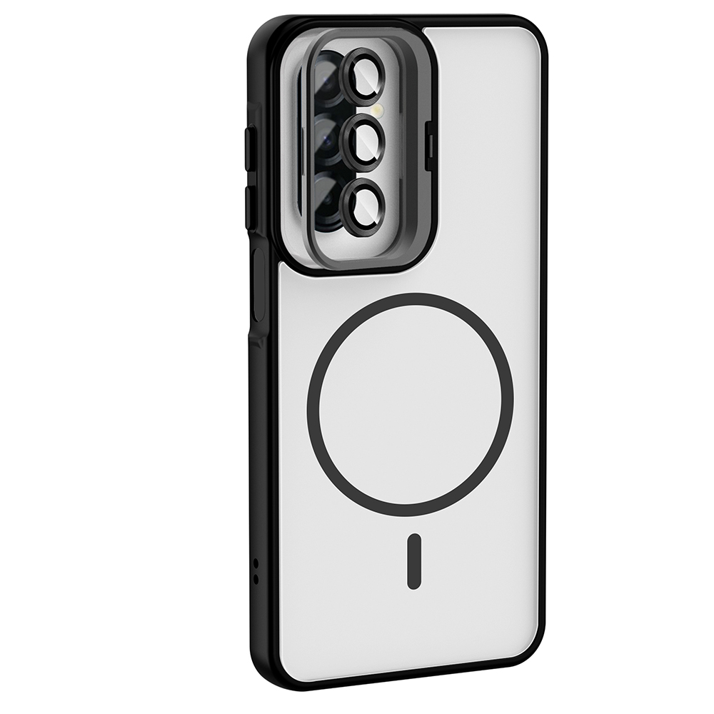 Samsung Galaxy A17 Uyumlu Kılıf Standlı ve Kamera Lens Hediyeli Zore Etro Kapak - 2