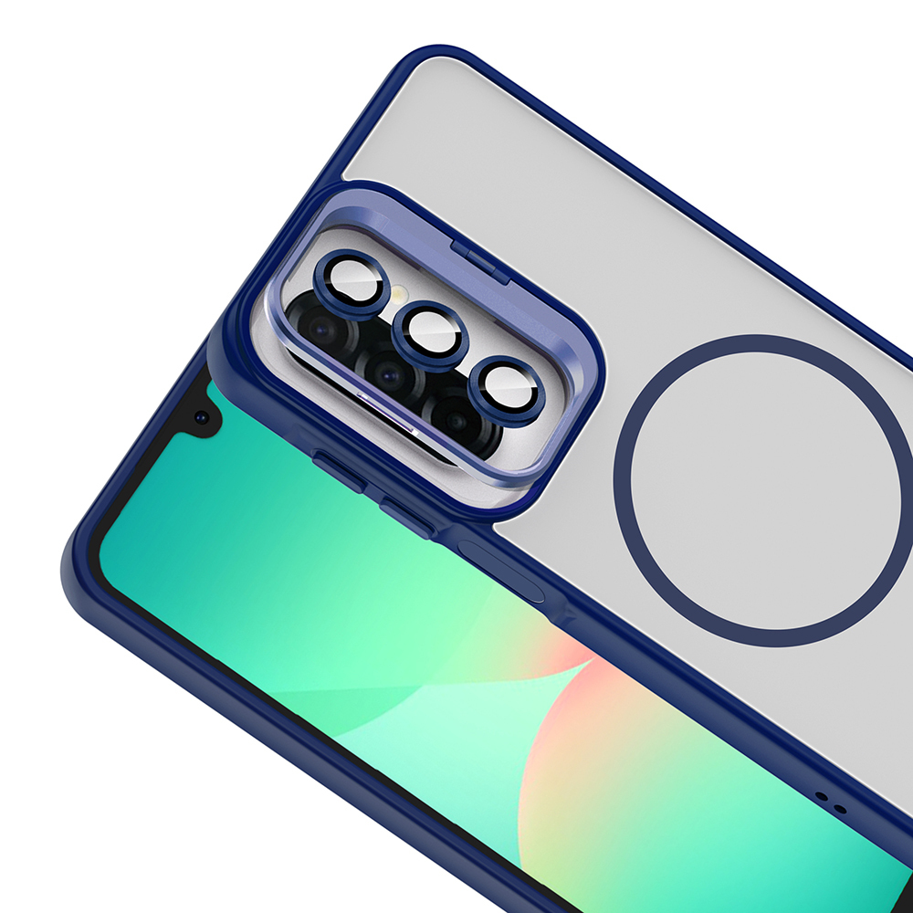 Samsung Galaxy A17 Uyumlu Kılıf Standlı ve Kamera Lens Hediyeli Zore Etro Kapak - 6
