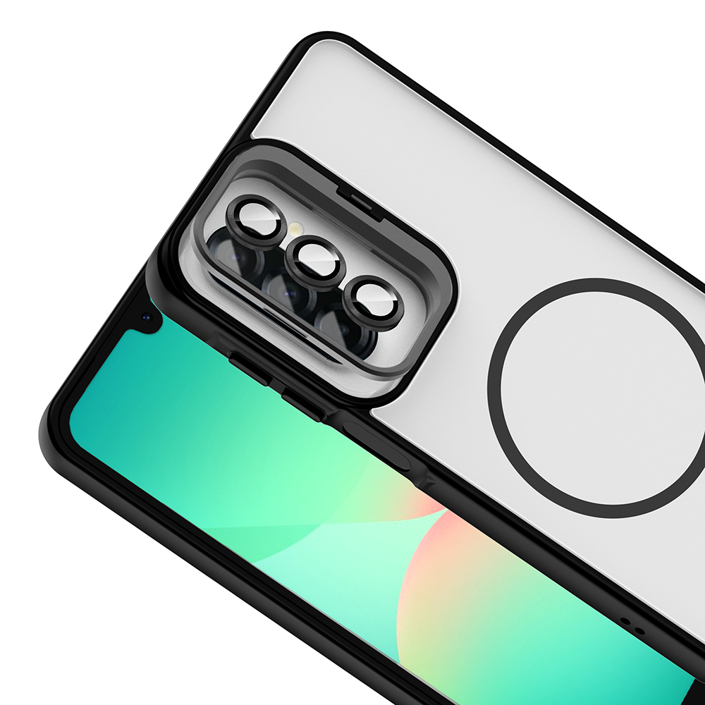 Samsung Galaxy A17 Uyumlu Kılıf Standlı ve Kamera Lens Hediyeli Zore Etro Kapak - 7