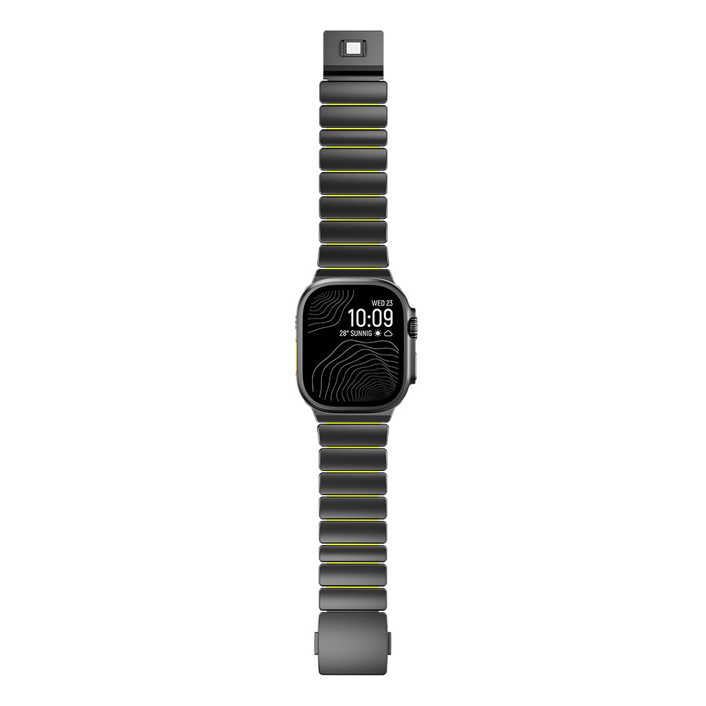 Apple Watch 7 45mm Uyumlu Zore KRD-152 Titanyum Silikon Kordon - 2