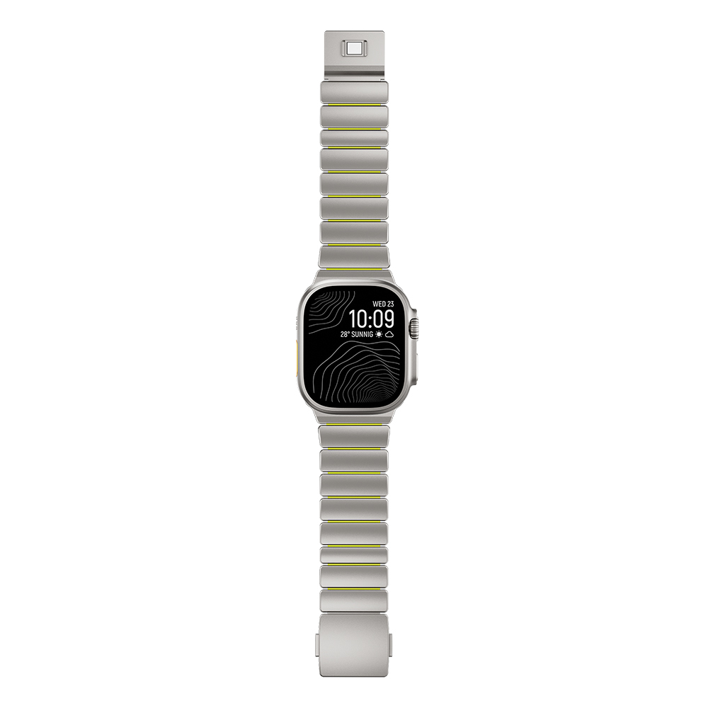 Apple Watch 7 45mm Uyumlu Zore KRD-152 Titanyum Silikon Kordon - 4