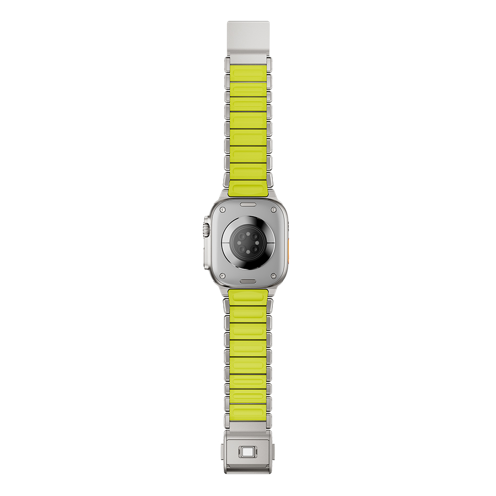 Apple Watch 7 45mm Uyumlu Zore KRD-152 Titanyum Silikon Kordon - 9