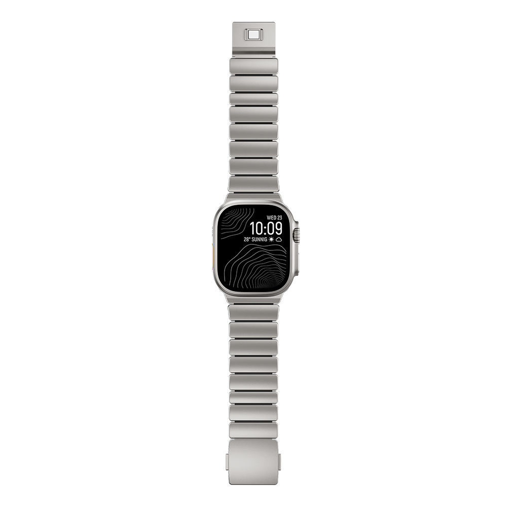 Apple Watch Ultra 49mm Uyumlu Zore KRD-152 Titanyum Silikon Kordon - 1