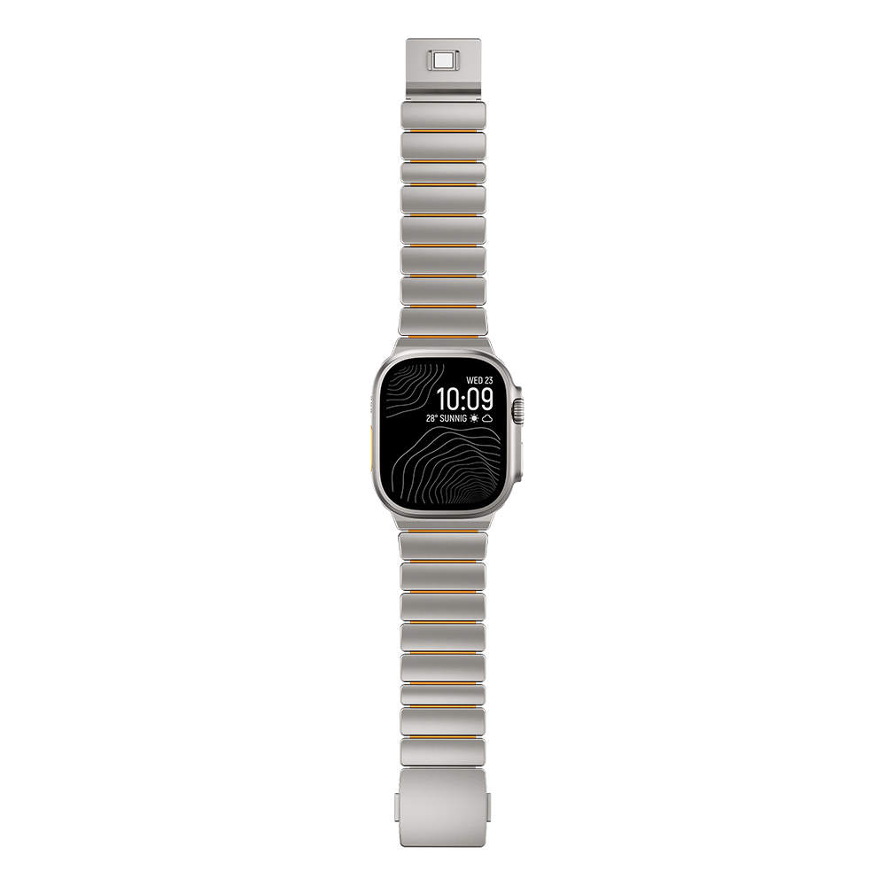 Apple Watch Ultra 49mm Uyumlu Zore KRD-152 Titanyum Silikon Kordon - 3
